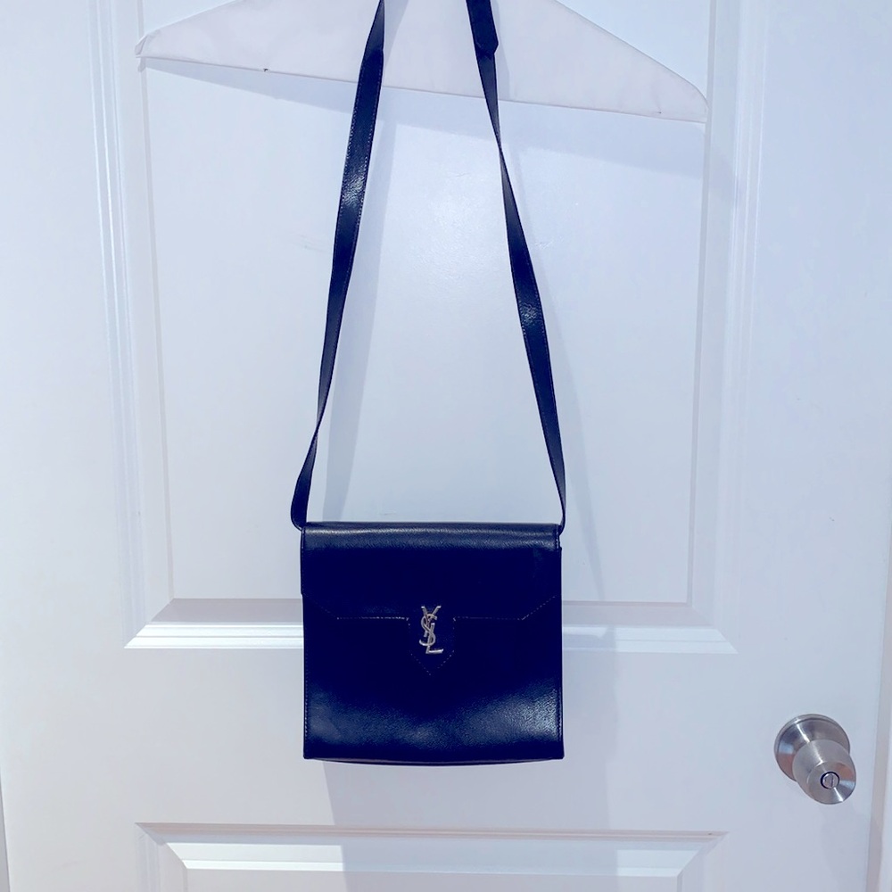 YSL vintage black crossbody bag RARE